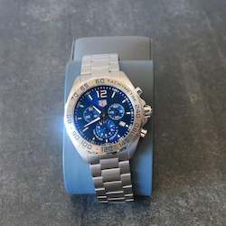 Watch: Tag Heuer, Formula 1, Quartz Chronograph, Blue dial, 43mm, excellent condition