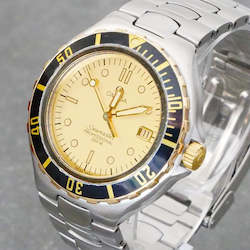 Omega Seamaster 200m (Pre-bond, vintage), 36mm, Champagne Dial, Quartz