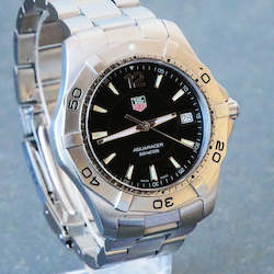 Tag Heuer, Aquaracer, 39mm, Black dial, Quartz, WAF110.BA0800