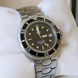 Omega Seamaster 200m (Pre-bond, vintage, Circa 2000), 36mm, Black Dial, Quartz