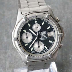 Heuer, 2000 (Vintage, Circa mid 80's), Panda dial, 40mm, Quartz, Chronograph