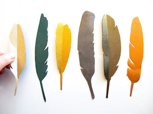 Creative art: Feather magnet set (6) [M] tinch-html5