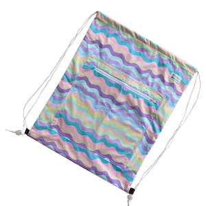 Sherbet Waves Drawstring (large wet bag)