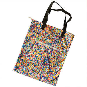 Large Tote: Totally dotty Tote (large wet bag)