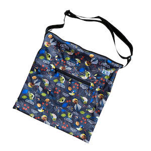 NZ Tiny Birds by Ellen G 'The Square' (crossbody wet bag)