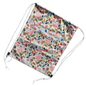 Large Drawstring: In the garden Drawstring (large wet bag)