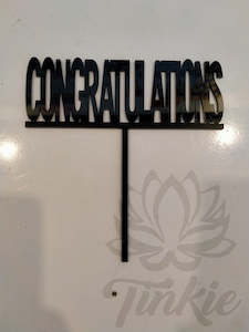 Congratulations - Cake Topper