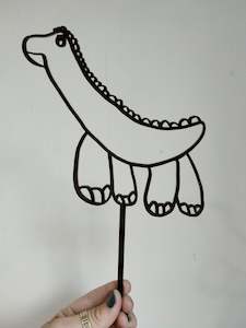 Craft material and supply: Dinosaur - Tiaan Cake Topper