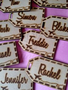 Wedding Travel Name bag tags favors