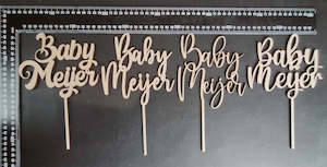 Personalized Baby + Name cake topper