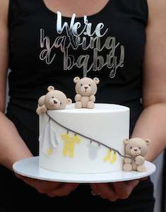 We're having a baby! cake topper