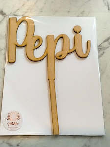 Craft material and supply: Pepi MDF wood topper