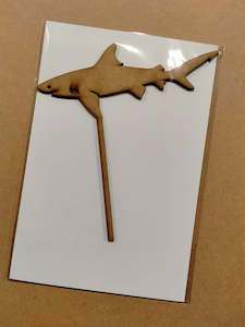 Shark Cake Topper - MDF wood