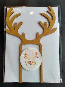 Christmas Deer Antlers Cake toppers