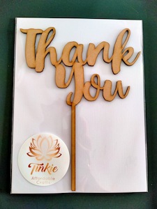 Thank You - cake topper