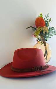 Womenswear: Redwood belt detail fedora hat