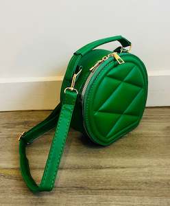 Mini quilted circle bag