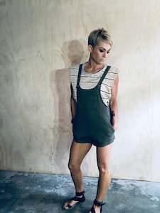 Womenswear: Short overalls- khaki