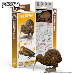 Products: 3d Cardboard Model- Brown Kiwi