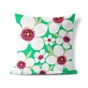 Cushion Cover- Bright Botanical, manuka