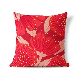 Cushion Cover- Red Pōhutukawa