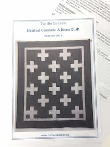 Patchwork: Neutral Crosses Quilt pattern