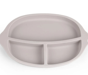 Haakaa Silicone Divided Plate Suva Grey