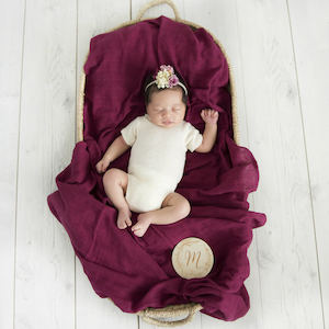 Snuggle Hunny Kids | Organic Muslin Wrap - Ruby