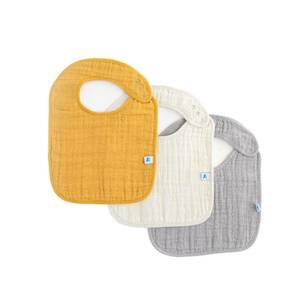 Little Unicorn | Muslin Classic Bib 3pk - Mustard