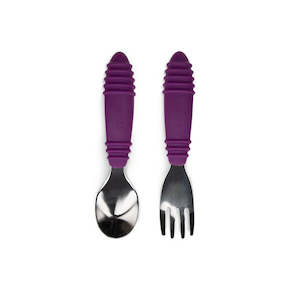 Bumkins | Spoon and Fork - Purple