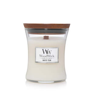 Candles: Woodwick White Teak Medium