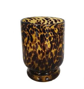 Candle Holders: Tortoiseshell Hurricane Medium