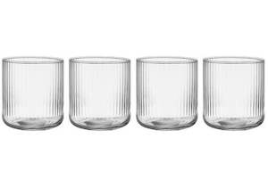 Zephyr Ribbed Glass Tumbler