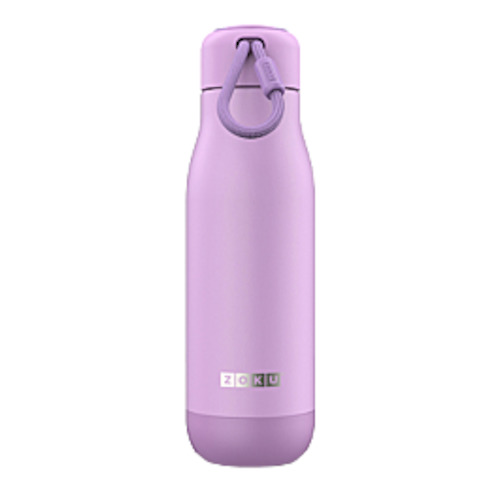 Zoku Travel Flask Matt Lavender t leaf T