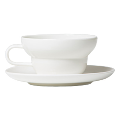 Acme Cup & Saucer - Bibby White 250ml t leaf T