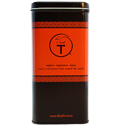 Tea Canister - Matt black 250g t leaf T