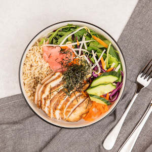 Japanese Chicken & Brown Rice Sushi Bowl