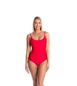 Swimwear: Red Elle Bea one piece (Final Sale)