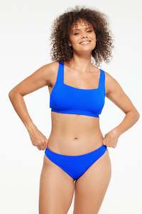 Cobalt Honeycomb Texture Bikini Brief