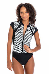 Swimwear: Odessa Short Sleeve Rash Suit (Final Sale)