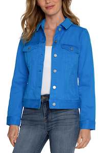 Clothing: Liverpool Classic Denim Jacket - Diva Blue