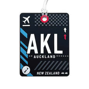 Clothing: Auckland (AKL) Code Luggage Tag