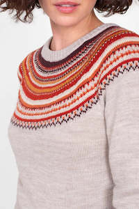 BRAKEBURN CREAM FAIRISLE JUMPER