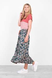 BRAKEBURN AUTUMN BREEZE MIDAXI SKIRT