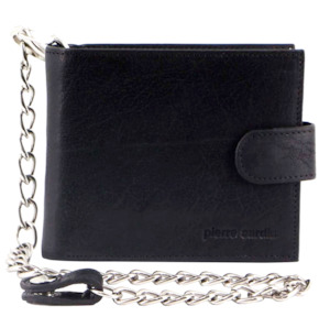 Clothing: Pierre Cardin Men's Wallet with Chain - Black