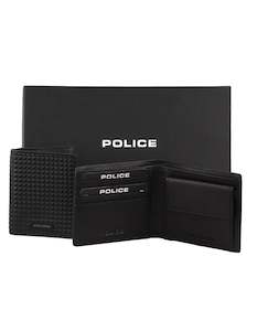 Clothing: Police Leather Men's Wallet Gift Set