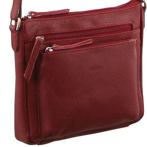 MILLENI RED NAPPA LEATHER HANDBAG