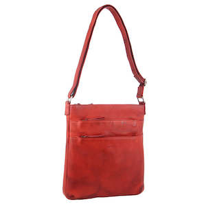 Milleni Nappa Leather Handbag - Red