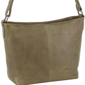 MILLENI LEATHER HANDBAG - OLIVE