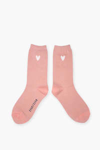 BRAKEBURN PINK HEART SOCKS